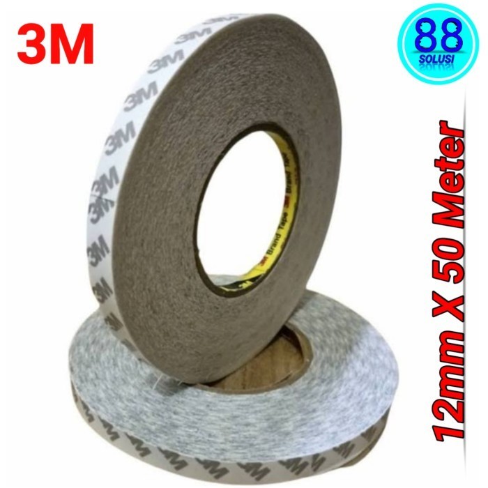 

3M Double tabe Tisu 9080 Original Daya Perekat Super kuat 12mm X 50Mtr MURAH