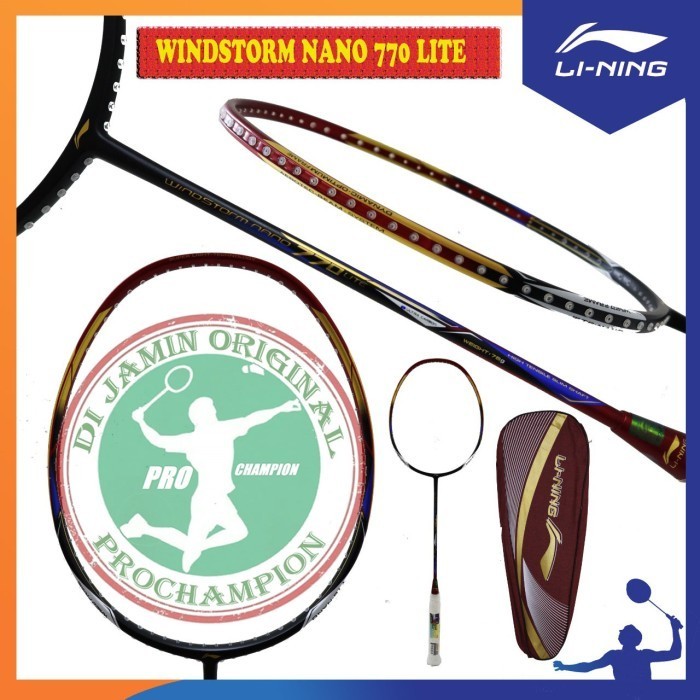 Lining Windstorm Nano 760 770 780 790 Lite Raket Badminton Original