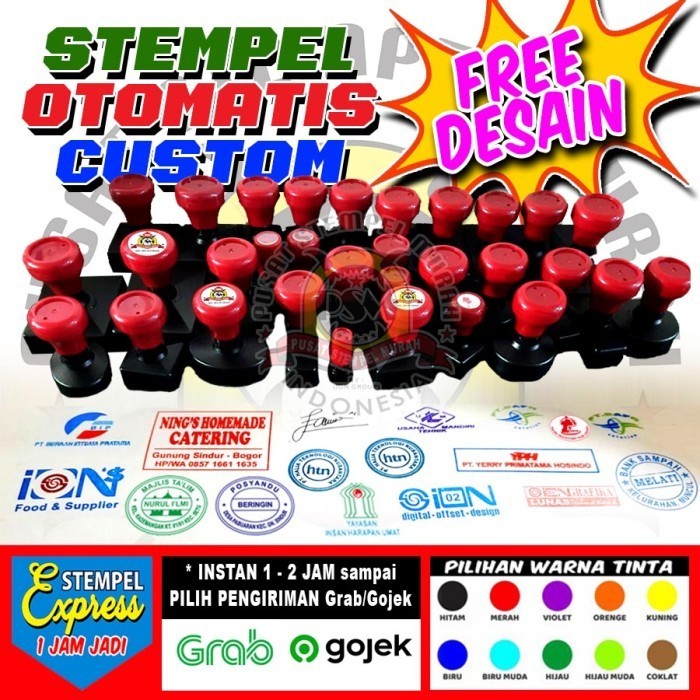 

Terlaris STEMPEL OTOMATIS, STEMPEL WARNA, STEMPEL FLASH, STEMPEL MATIC SALE