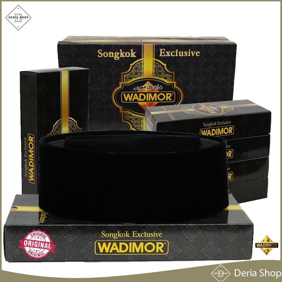PECI WADIMOR AC NON AC TINGGI 7 8 9 10 ORIGINAL PECI SOLAT HITAM PRIA DEWASA KOPIAH SHOLAT ANAK LAKI