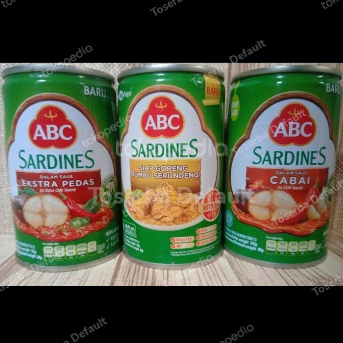 

<<<<<] [155 GRAM] Sardines ABC Ikan Sarden Kaleng Kecil Aneka Variant Rasa