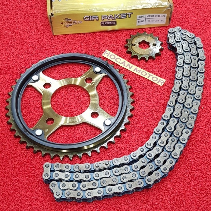 Gear Set Gear Gir Rantai Roda Cb150R Cb 150 R Streetfire Best Quality