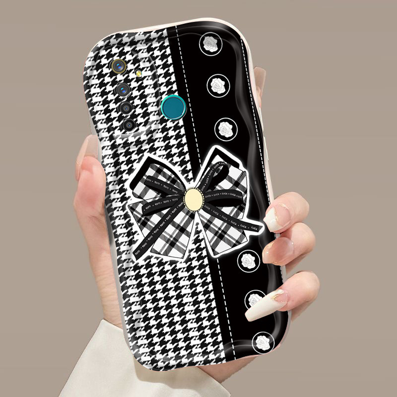 Casing Hp Realme 5 Pro Realme Q Case pita dan casing HP telepon pola berlian Softcase lembut baru Ke