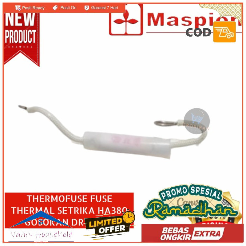THERMOFUSE FUSE THERMAL MASPION SETRIKA HA380 HA 380 GOSOKAN DRY IRON