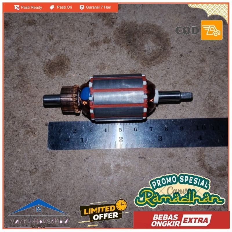 ARMATURE MESIN MOTOR DINAMO CHOPPER OXONE OX272 OX 272 ORIGINAL