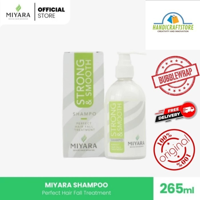 TERLARIS PAKET SHAMPOO MIYARA STRONG SMOOTH DAN MIYARA HAIR TONIC