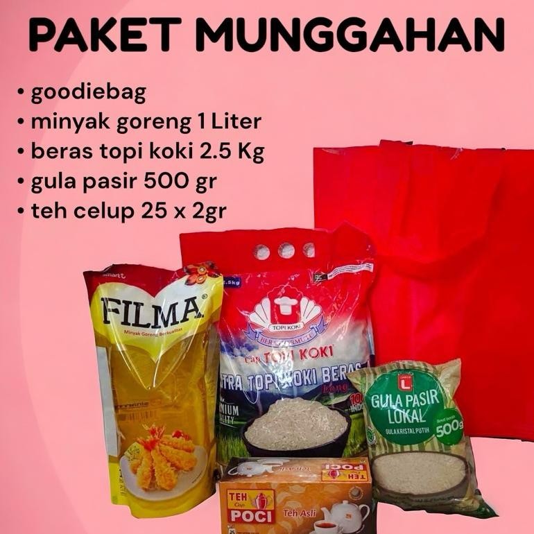 

CR - Paket Munggah / Paket Sembako / Paket Munggahan / Paket Lebaran / Paket Ramadhan Beras Gula Teh TERLARIS