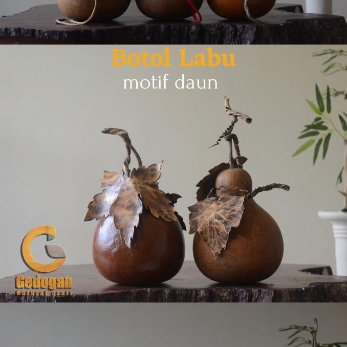 Botol Labu Kering / Kukuk Polos Untuk Hiasan Rumah / Wadah Air Klasik