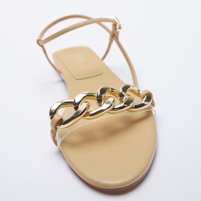 Sandal Flat Zara Wanita Original Branded Store Mb484