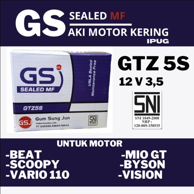Aki Motor Karbu/FI,Vario 110,Mio Soul GTZ5S GS Aki Kering
