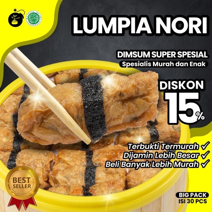 

Uinn - Dimsum Lumpia Nori / Lumpia Jepang - Frozen Food Halal Mbledos Super