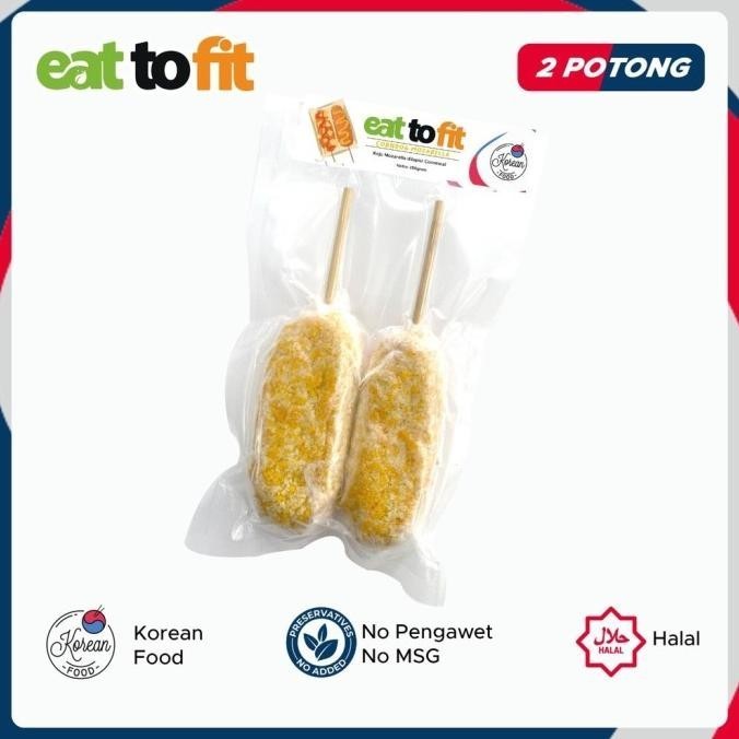 

Uinn - Camilan Korean Food Corndog Mozarella Eat To Fit - 2Pcs Frozen Food