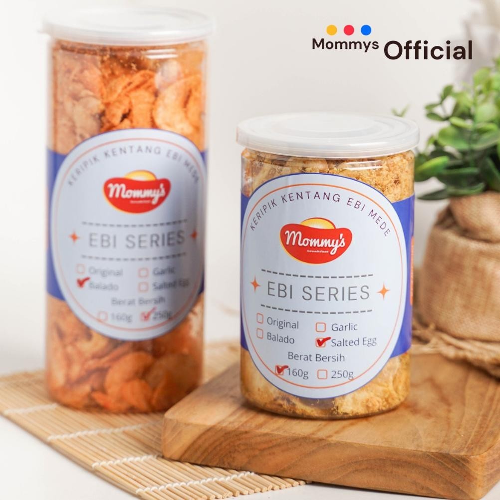 

POI Keripik Kentang Ebi Mede Mommys 330g 1100ml Net 250g Kedap Udara TERLARIS
