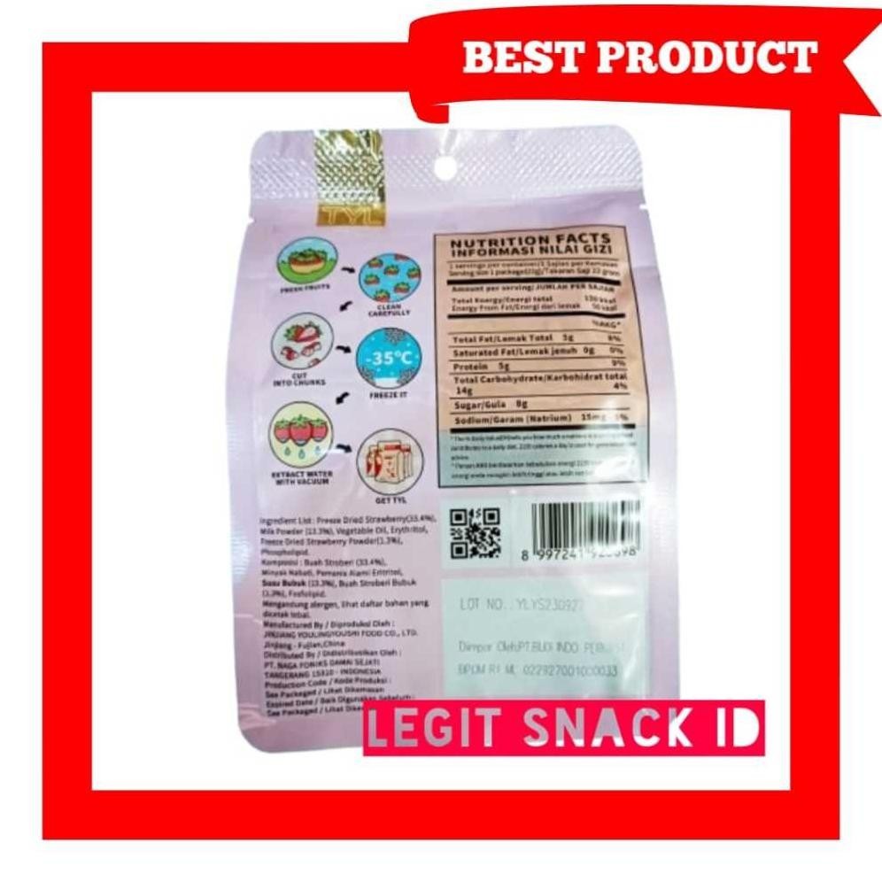 

POI Keripik Strawberry Halal / Kripik Buah Stroberi / Ursnacks Dried Fruit TERLARIS