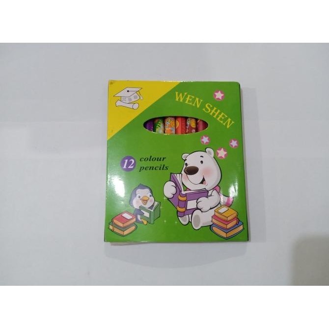 

OBRAL Pensil Warna WEN SHEN 12 Warna Pendek (2 Set) ilmi__77