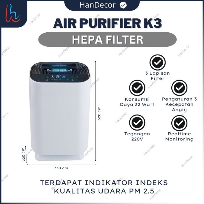 Air Purifier K3 Air Purifier K3 Pembersih Udara Pembersih Udara
