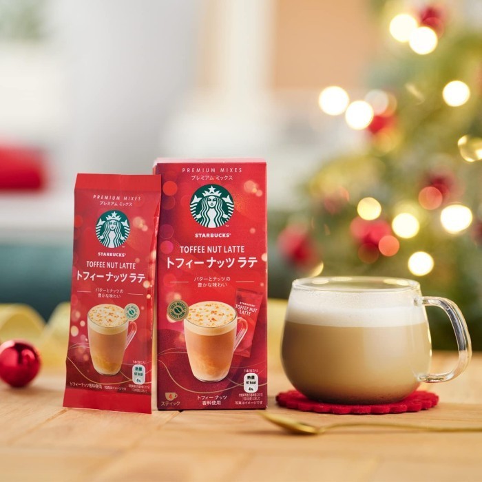 

Open DS] [COFFEE STICKS] Starbucks Premium Mixed Toffee Nut Latte 4 Sticks