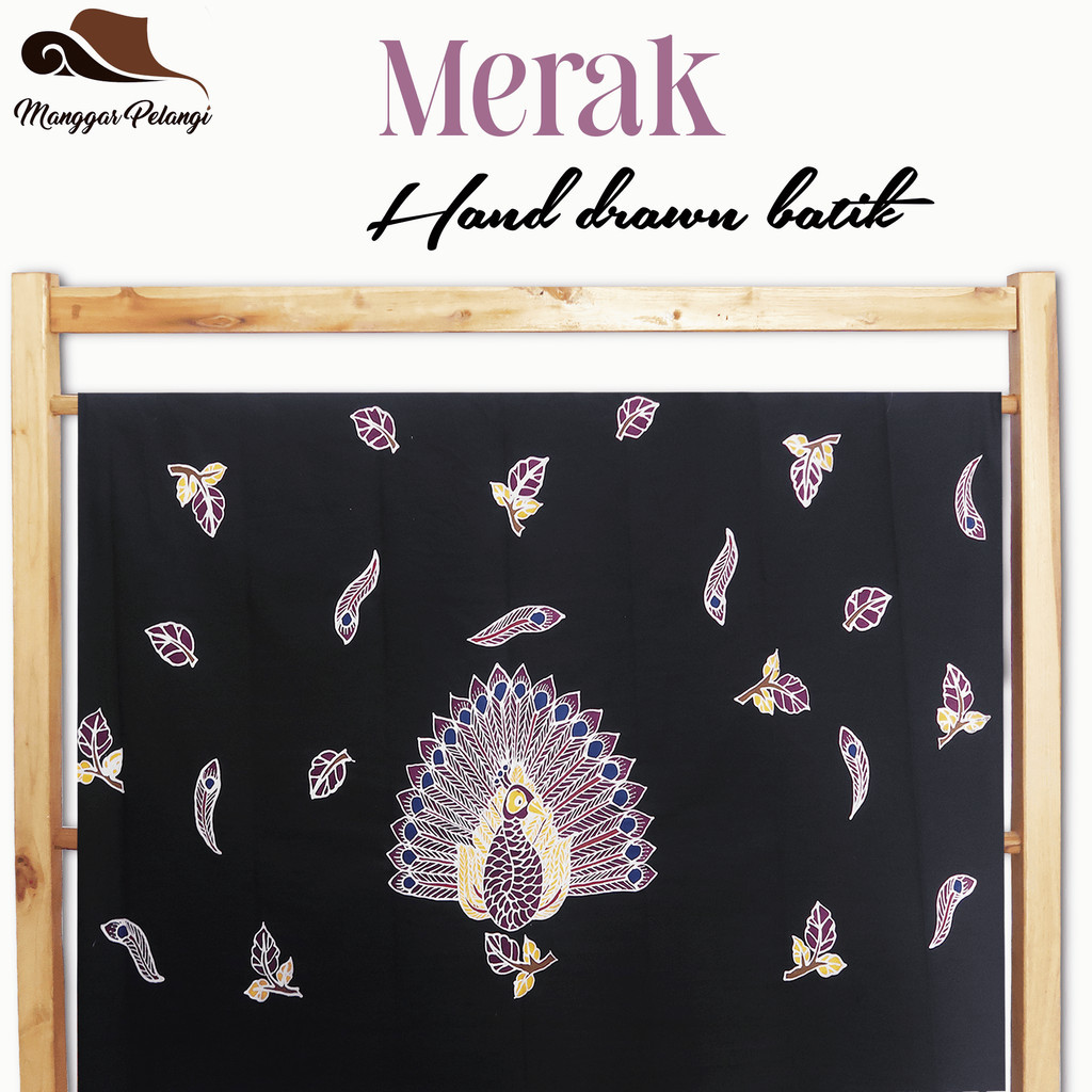 KAIN BATIK TULIS ASLI MOTIF MERAK PREMIUM Meteran/Katun/Primis/Prima