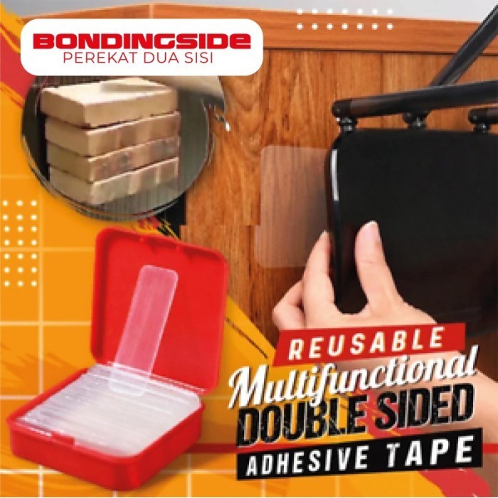 

BONDING SIDE Double Tape Merekat duasisi kuat transparan dan elastis c BRG BARU