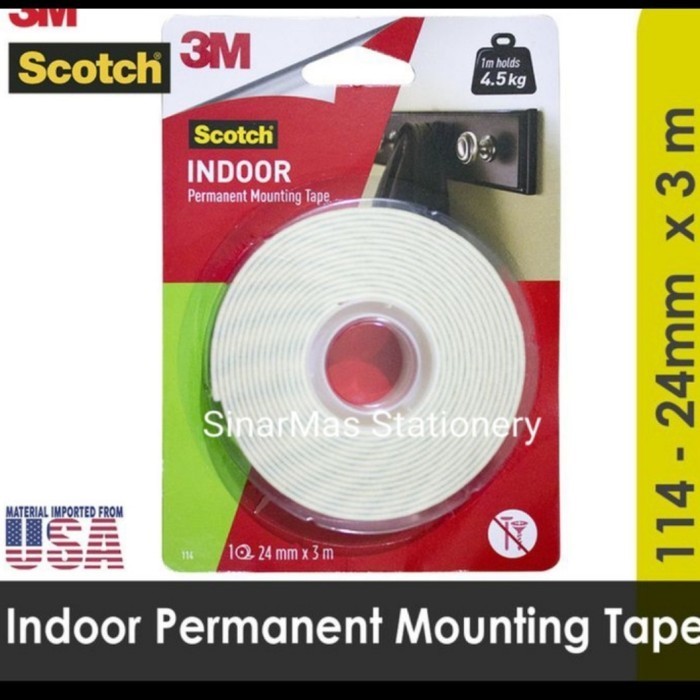 

TERMURAH Double Tape Spon 3M 24 mm x 3 m