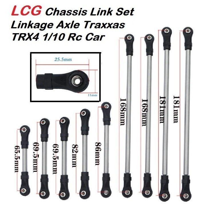 LCG Chassis Link Set Linkage Axle Traxxas TRX4 1/10 Rc Car