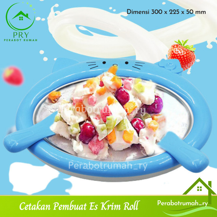 ALAT WADAH CETAKAN PEMBUAT ES KRIM ROLL DAN YOGURT FRIED ICE PAN