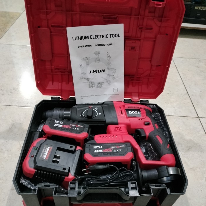 VRILL VHD 2026 CORDLESS ROTARY HAMMER 26MM MESIN BOR BETON
