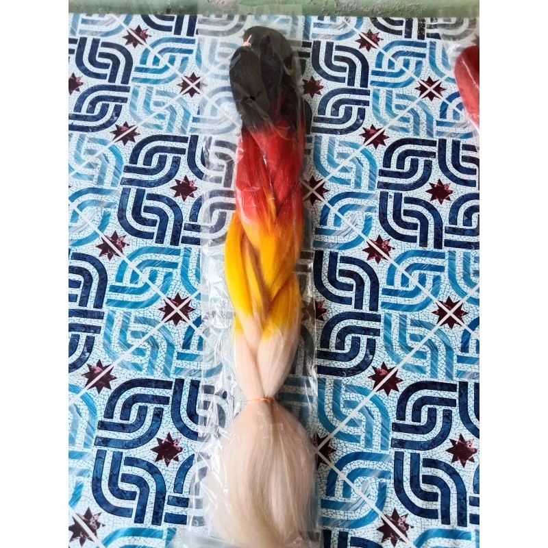 Rambut sambung box braids 4 warna