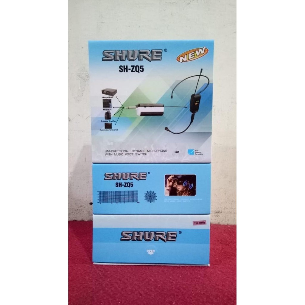 LAGI VIRAL Mic Wireless Bando Shure SH-ZQ5 NEW Bando Wireless Shure