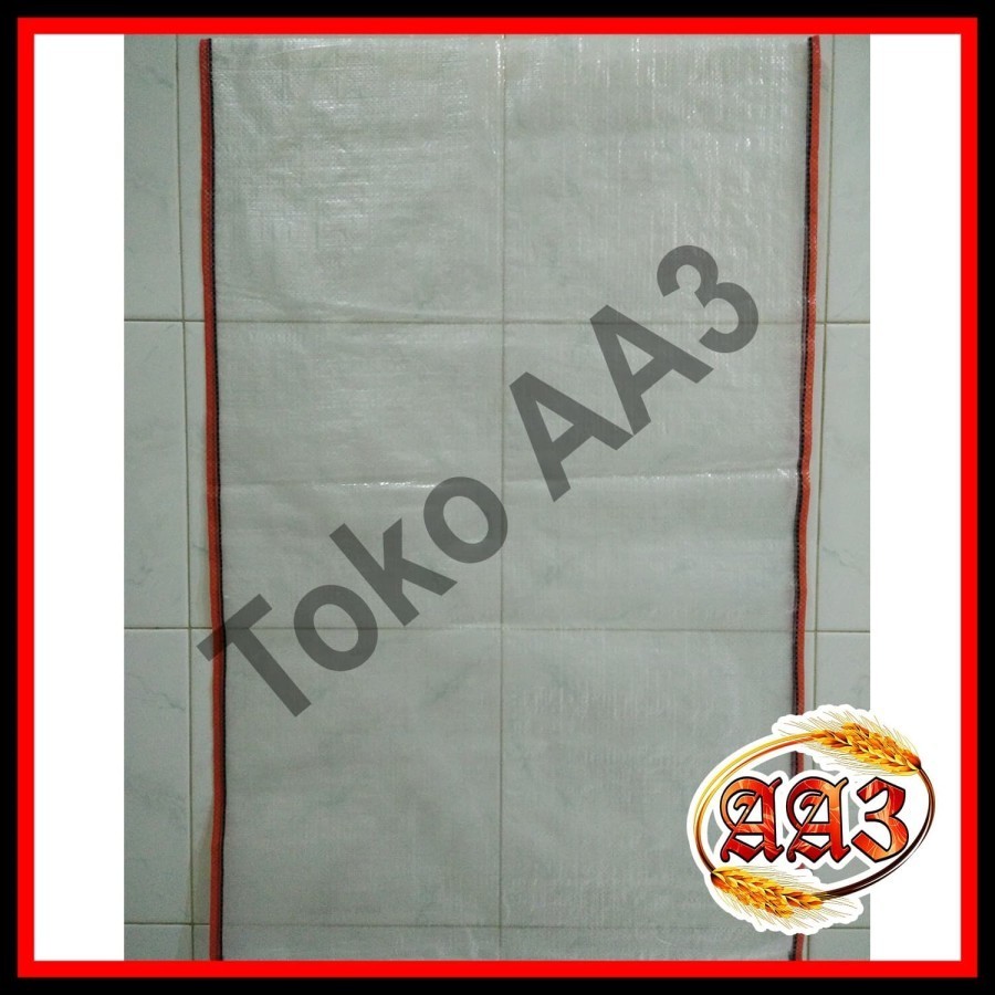 tokokarungaa3 Karung beras Polos Transparan Tebal 50kg