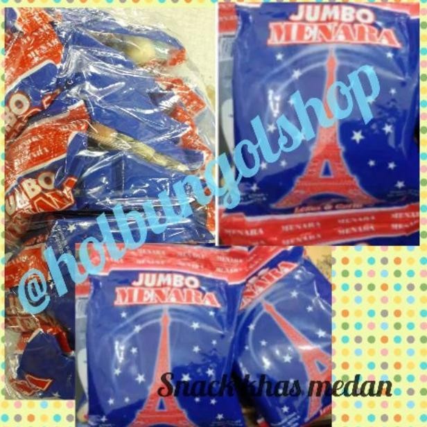 

POI Snack /cemilan jumbo menara khas medan isi 20 bks TERLARIS