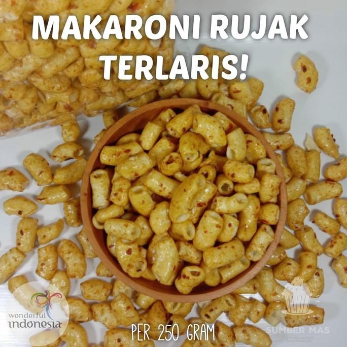 

POI MAKARONI BUMBU RUJAK PEDAS MANIS 500 GR / MAKRONI RUJAK / MACARONI RUJAK / TERLARIS