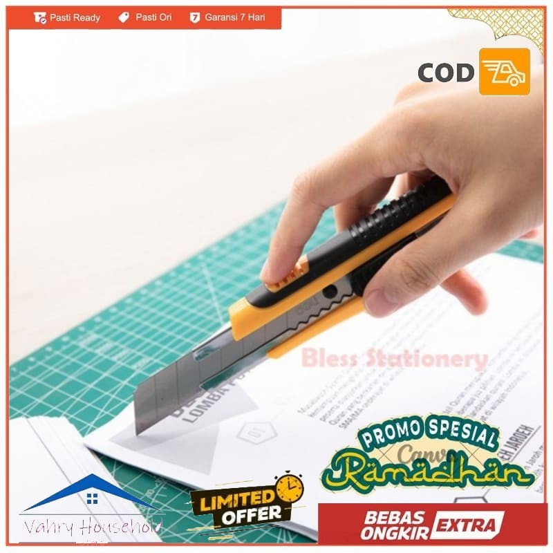 

DELI CUTTER 2068 CUTTER BESAR Pisau Baja Pisau Saja Tanpa Refill