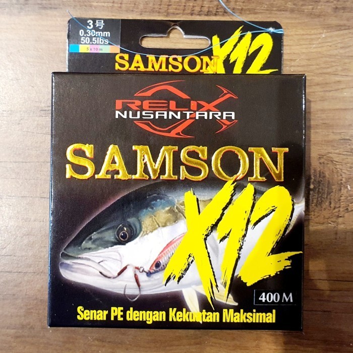 Senar PE Samson X12 Pe 3 400m Relix Nusantara