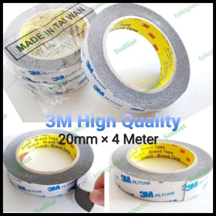 

HOT DEAL DOUBLE TAPE 3M PE FOAM SOLASI BB BUSA 23MM 4,5M HIGH QUALITY