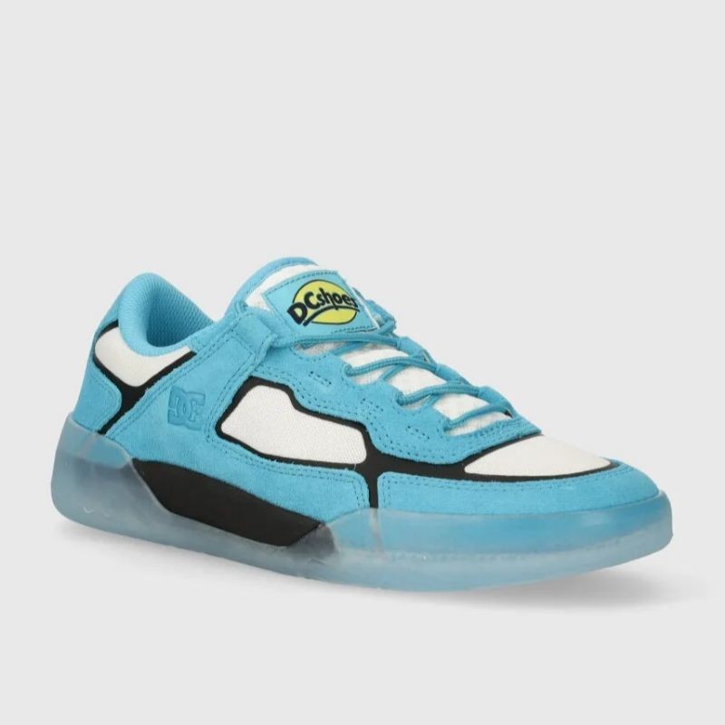 SALE DC METRIC LE SUEDE MEN'S SNEAKERS ORIGINAL -cyan