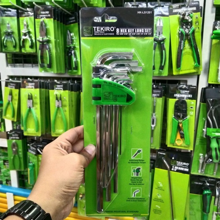 Kunci L Tekiro Inchi Set 8 Pcs