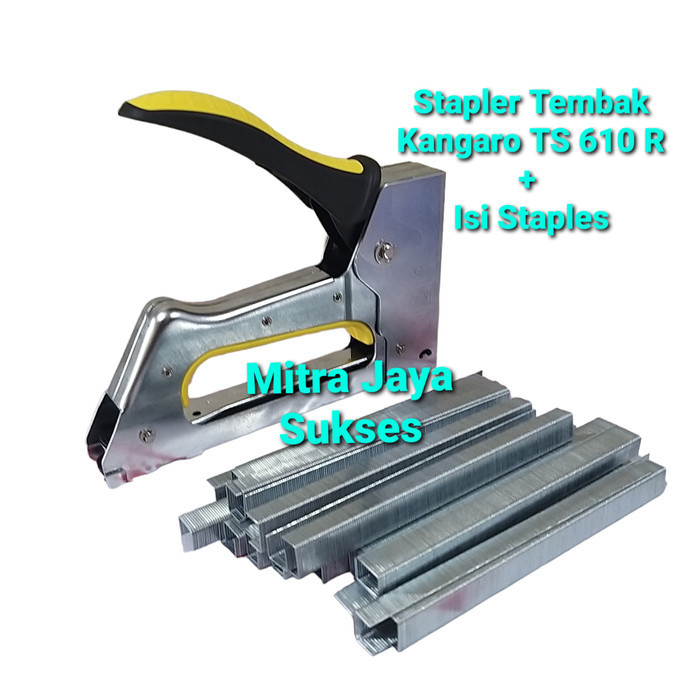 Stapler Kangaro Ts 610 R + Isi Staples Staples Jok Gun Taer