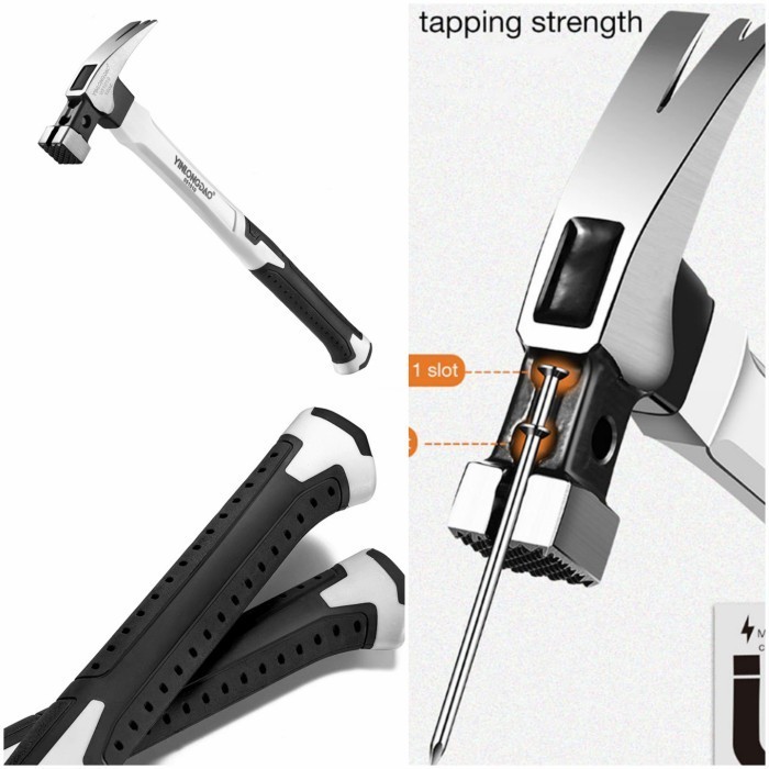 Yinlong Palu Kambing Baja Tukang Kayu Lubang Magnetik Pasang Paku