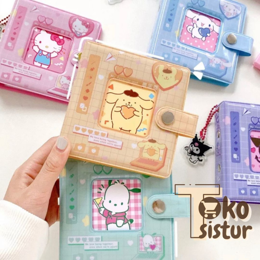 KOLBUK PHOTO ALBUM CARD  ALBUM MOTIF SANRIO MINI ALBUM 3 INCH KPOP LUCU  ALBUM TEMPAT PC P0L4