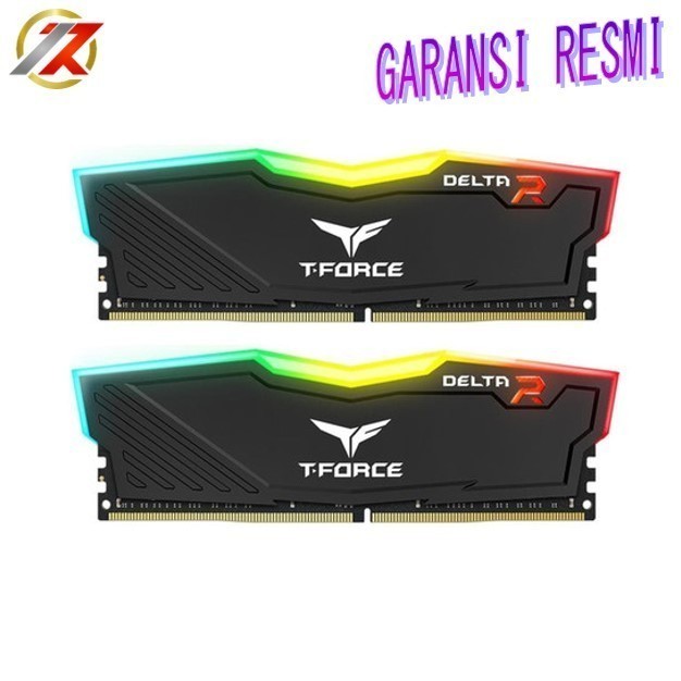 Team T-Force Delta Rgb (2X16G) 32Gb Ddr4 Kit 3200Mhz Black Memory Ram