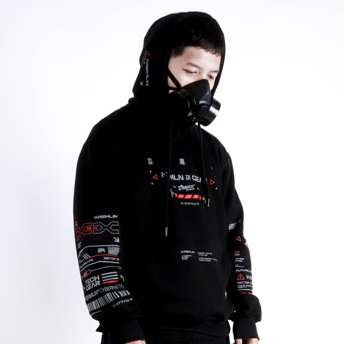 Kremlin Cybernetic Pullover Hoodie - Crimson
