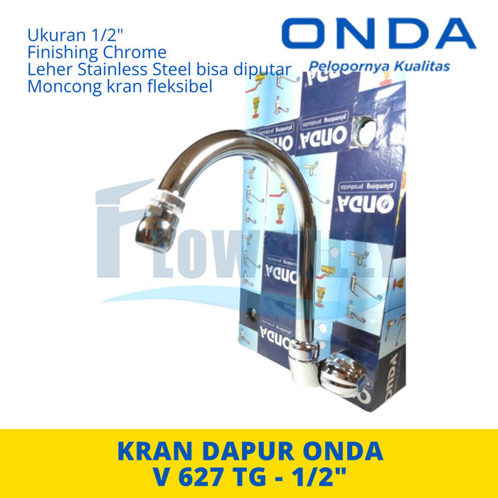 V 627 TG ONDA KRAN AIR DAPUR KITCHEN SINK CUCI PIRING LEHER ANGSA