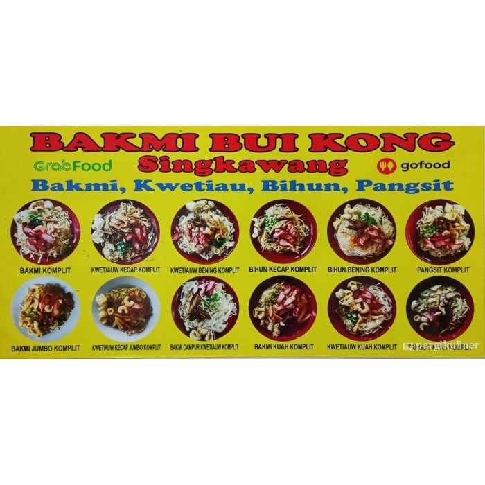 

Bakmi Bui Kong Singkawang Tambora Jam Mien Jamien Bakmie Mie NON HALAL