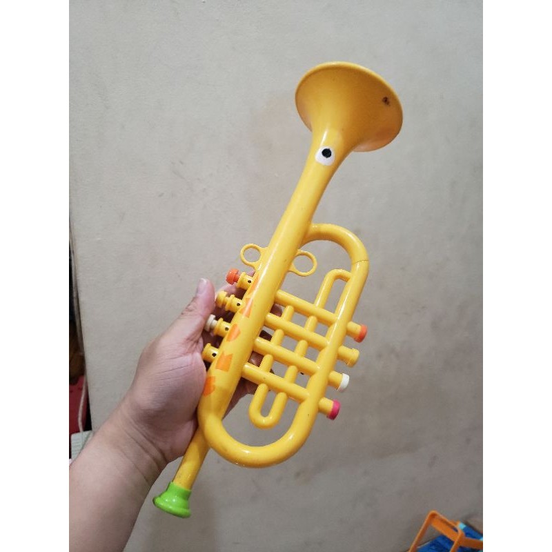 TEROMPET TERUMPET TRUMPET TROMPET ELC ALAT MUSIK TIUP PRELOVED SECOND SUDAH DI STERIL RENDAM AIR PAN