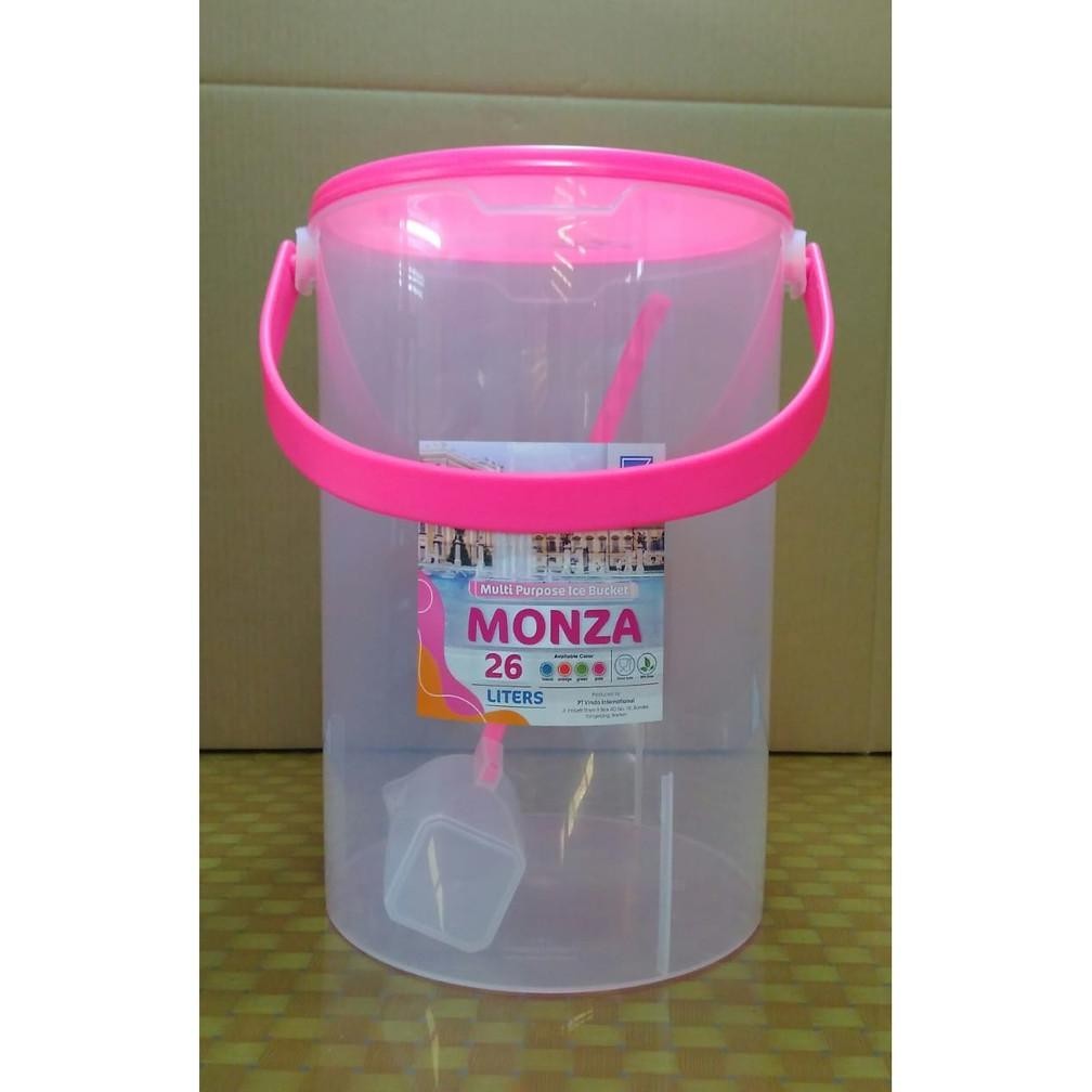 MONZA 26 Liter Tempat Air Minum Es Buah Kran Air Simple Wadah Plastik Serbaguna