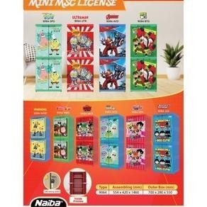 LEMARI PLASTIK NAIBA MINI MSC 9064 KARAKTER