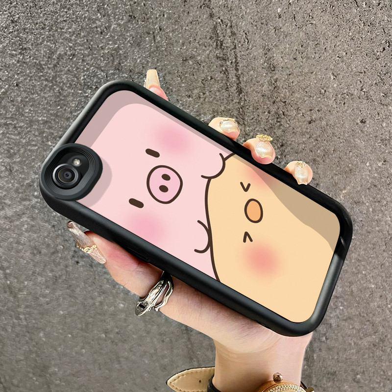 Casing Hp VIVO Y66 Y67 V5 V5s V5 Lite Case pola beruang lucu dan babi Kesing ponsel casing lembut So