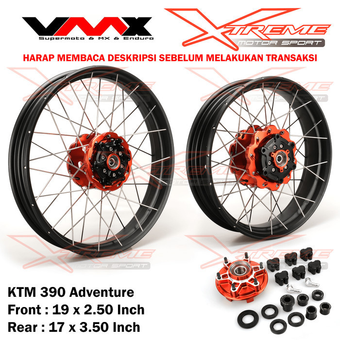 Velg Jari Jari Depan Belakang Ktm 390 Adv / Bmw Gs 1200 / Honda Cb500X