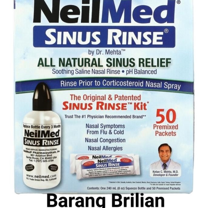 Neilmed botol sinus Rinse + 50 premixed packets
